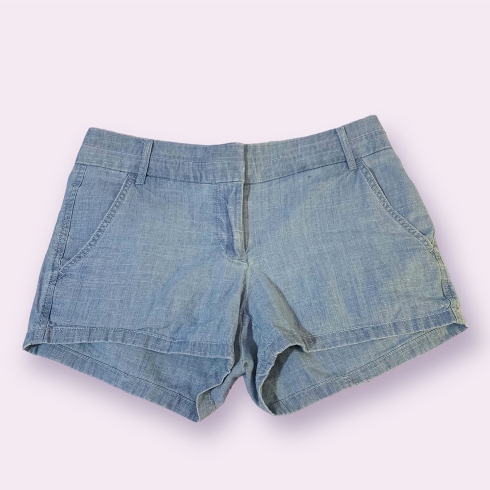 J. Crew 4" Stretch Chino Short Denim Blue Size 00